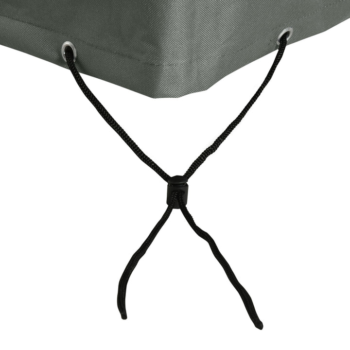 MCL 600D Oxford Outdoor Garden Furniture Sofa Set Cover, Waterproof Anti-UV Rattan Sun Lounger Protection Protector Cover, 275L x 205W x 90Hcm, Grey