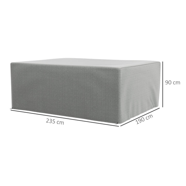 Outsunny Large Patio Furniture Cover, 235x190x90 cm, Waterproof and Anti