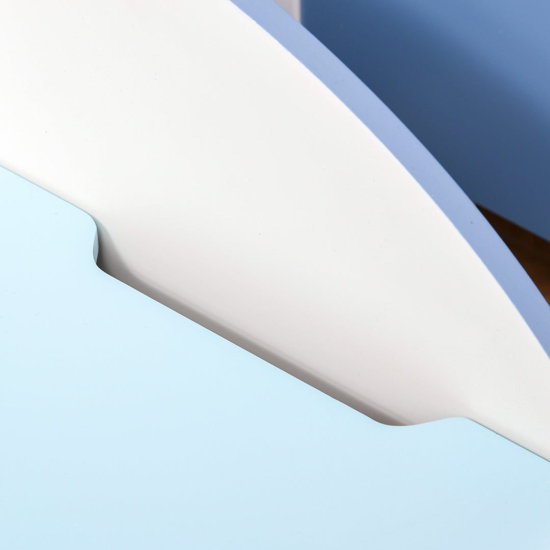 MCL Kids Wooden Toy Box Children Storage Chest Bench Organiser Safety Hinge Bedroom Playroom Furniture Blue