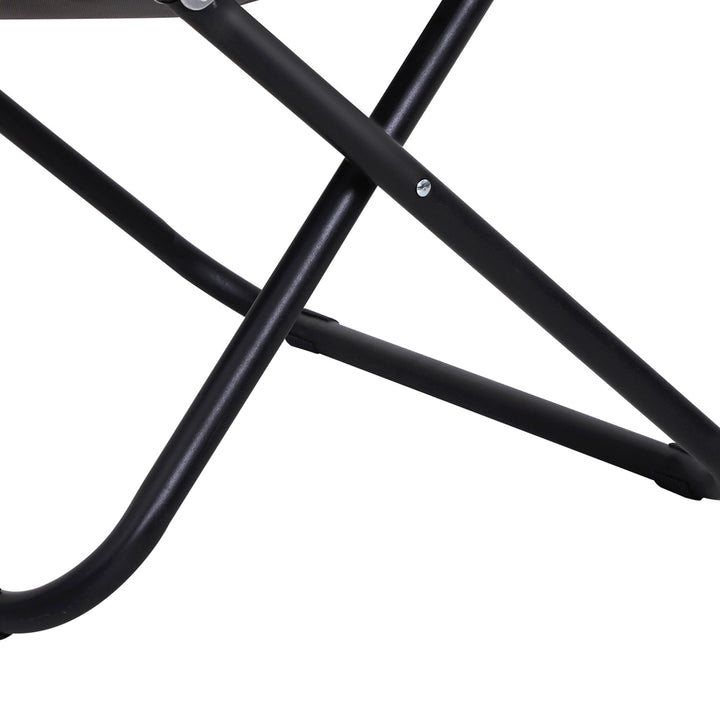 Camping Moon Chair, Portable Folding Camping Chair for Adults with Wide Padded Oxford Seat for Outdoor Camp, Travel, Fishing, Beach, Grey