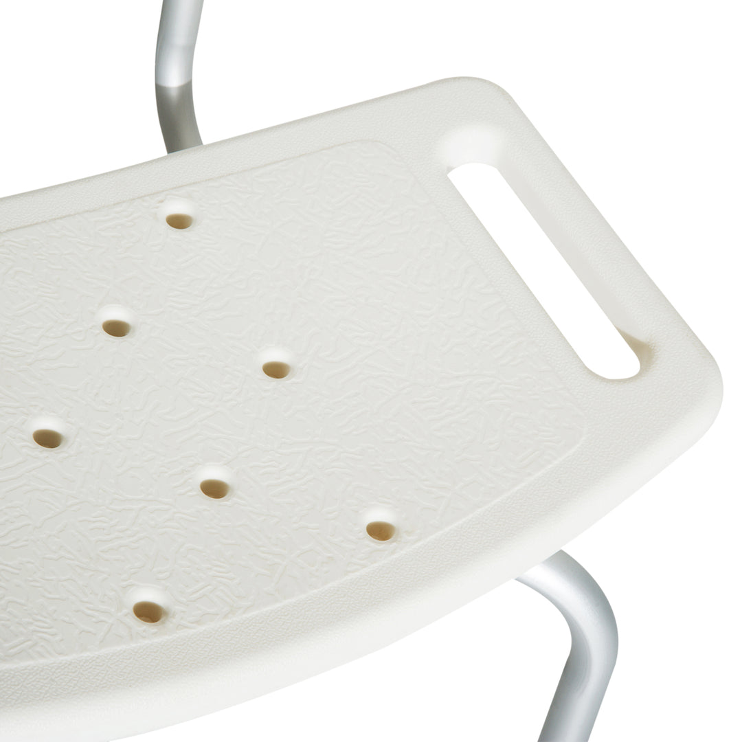 HOMCOM Adjustable Bath Perch: Secure Shower Stool for Elderly Care, Bathroom Safety Aid | Aosom UK