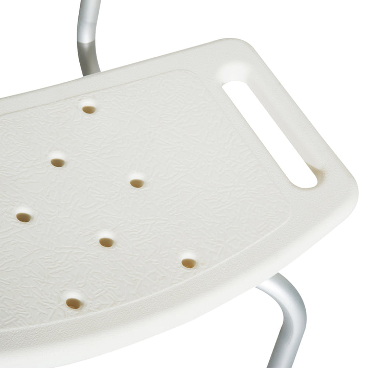 HOMCOM Adjustable Bath Perch: Secure Shower Stool for Elderly Care, Bathroom Safety Aid | Aosom UK