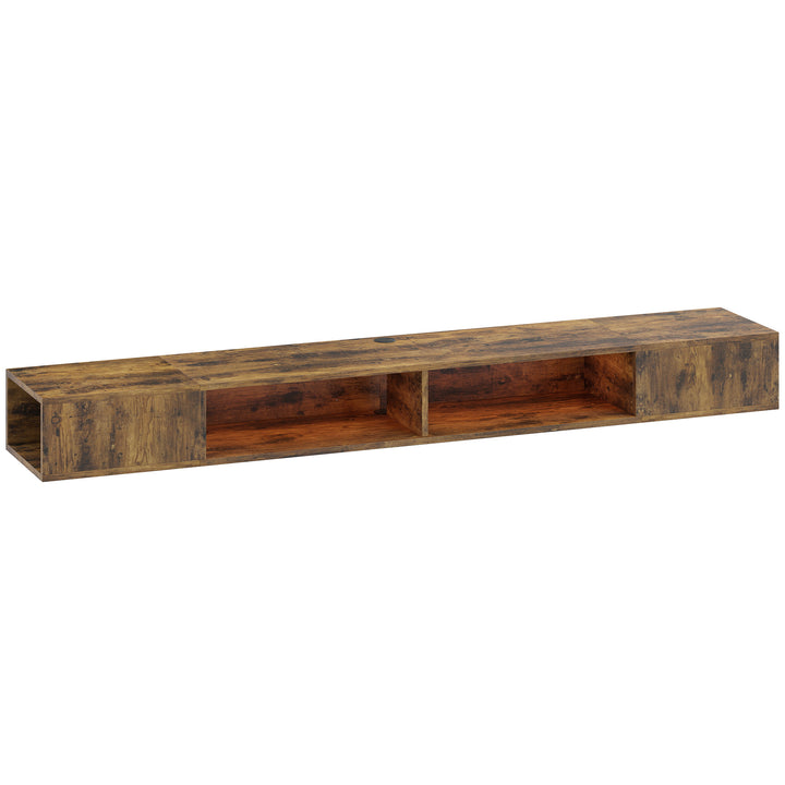 Wall Mounted TV Stand with RGB LED Lights, Floating Entertainment Cent