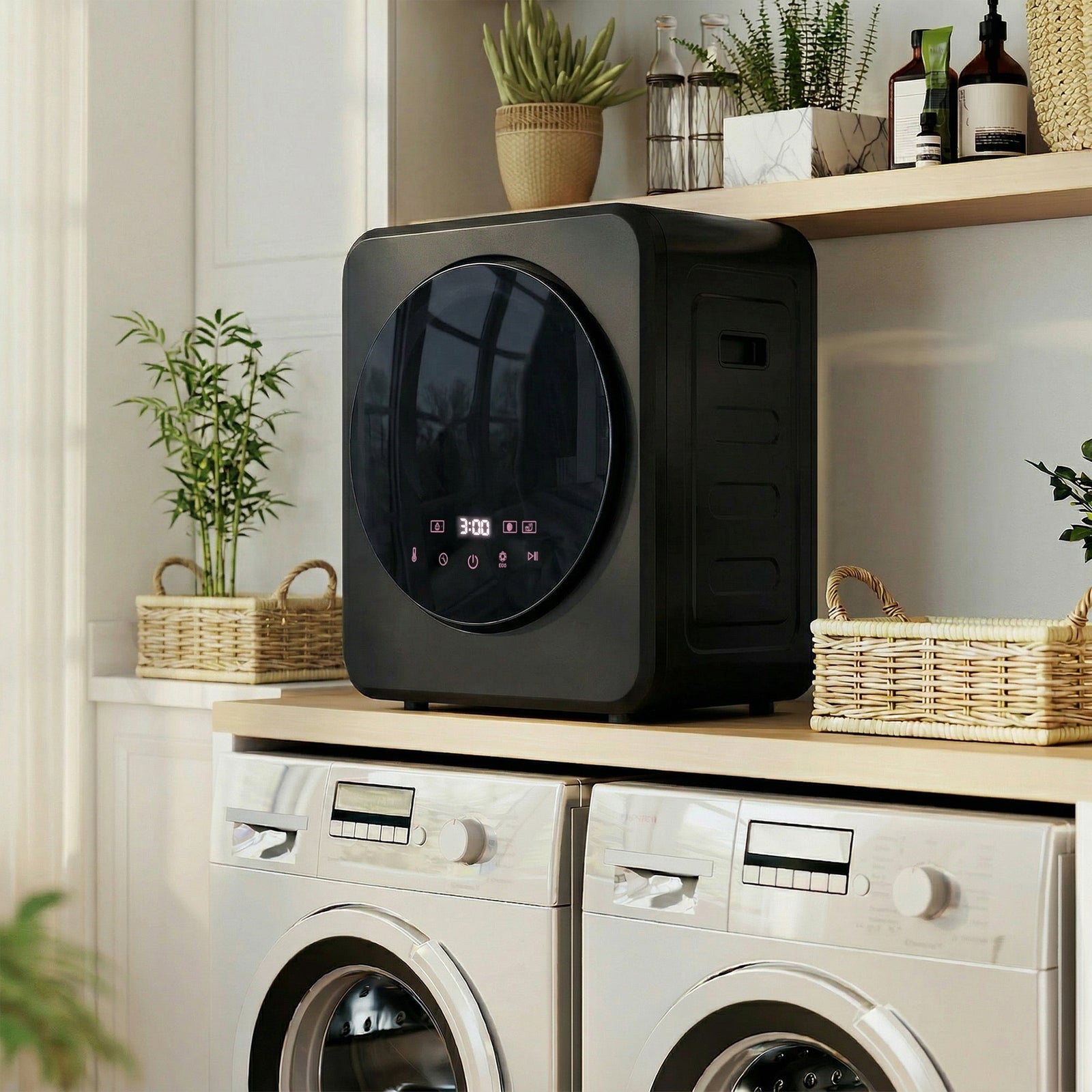Vented Tumble Dryer, 4 kg Front Tumble Dryer with Stainless Steel Tub,
