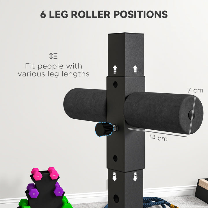 Back Extension Roman Chair, Hyperextension Bench with Adjustable Leg R