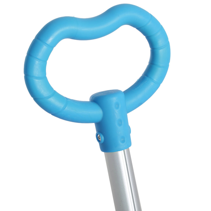 MCL Adjustable Kids Toddler Scooter, with Removable Seat, Back Handle, Blue