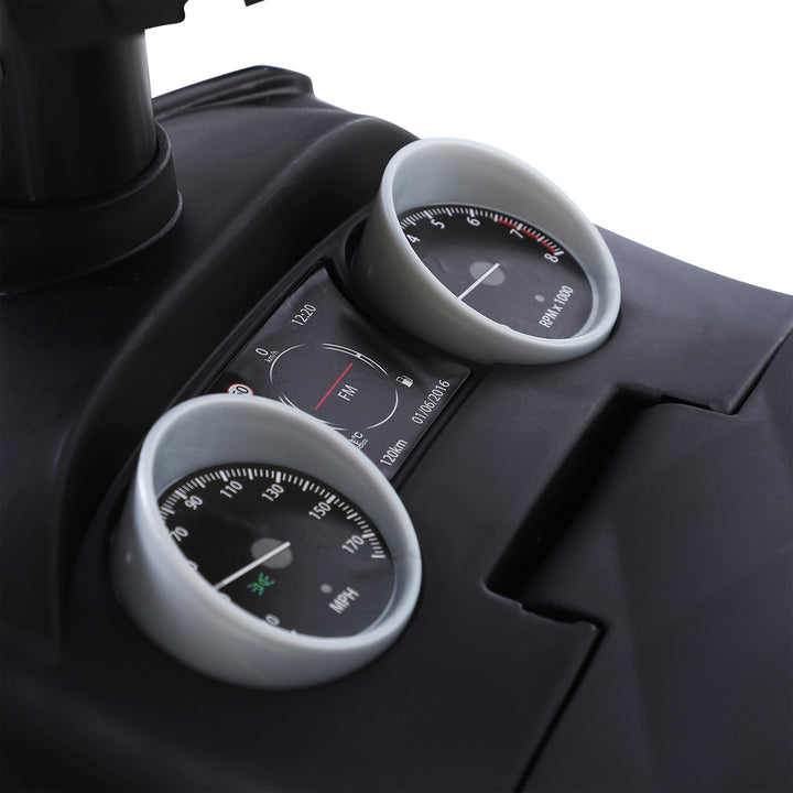 MCL 3-in-1 Ride On Car Foot To Floor Slider Toddler w/ Horn Steering Wheel NO POWER Manual Under Seat Storage Safe Design for 1-3 Year Old White