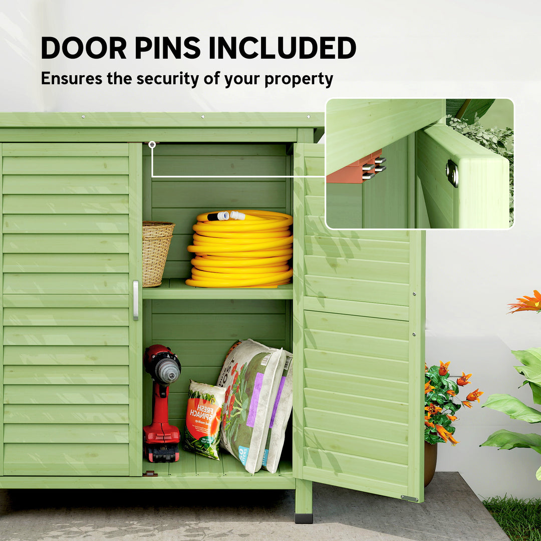 Garden Shed Wooden Garden Storage Shed 2 Door Unit Solid Fir Wood Gara