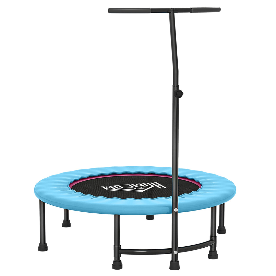 MCL 40" Fitness Trampoline with Adjustable Handle, Rebounder Trampoline, Mini Jumper for Indoor Exercise Workout