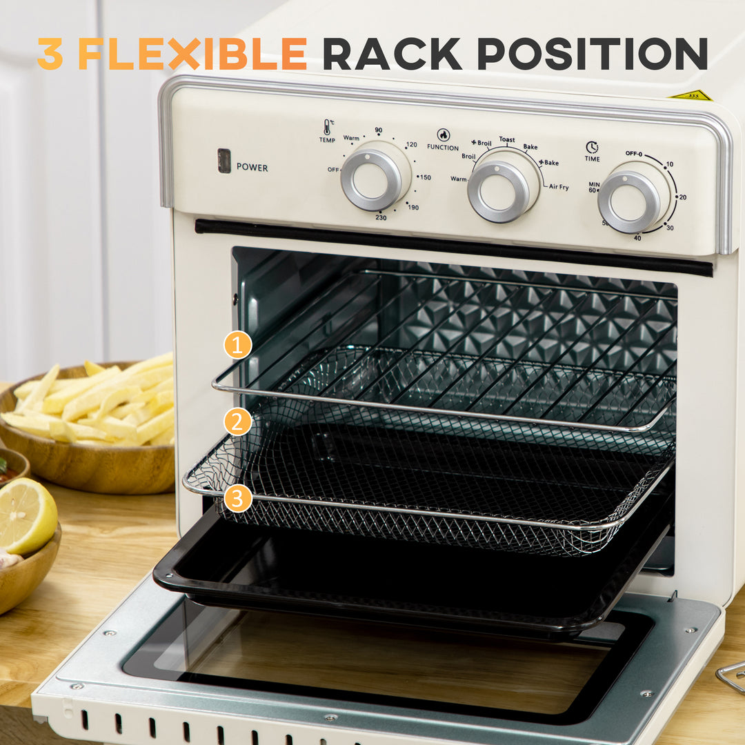20L 90-230°C Mini Electric Oven - Cream - view 5