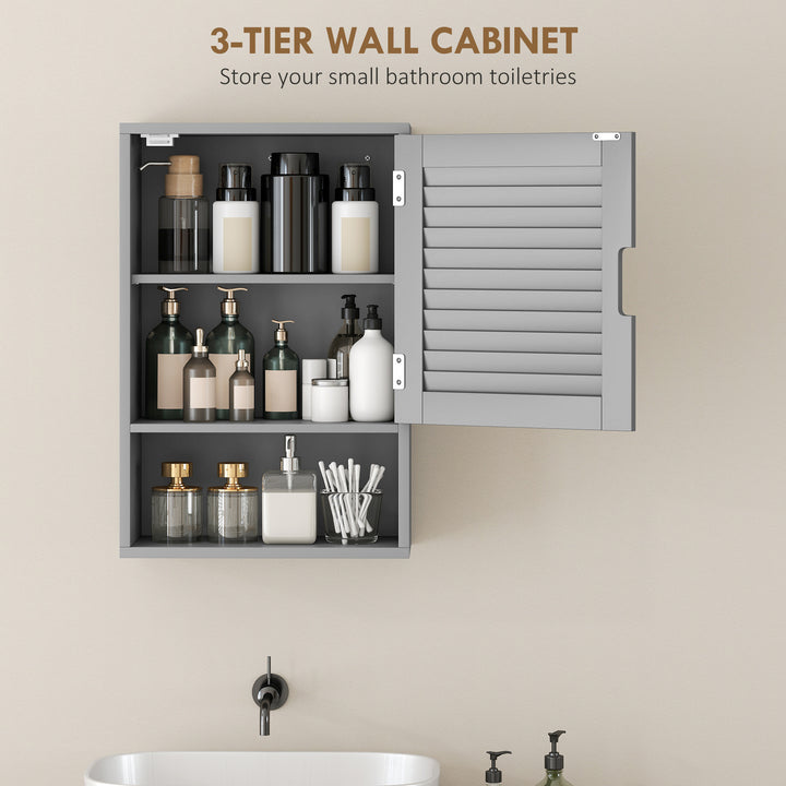 Bathroom Cabinet, Wall Mounted Storage Cabinet with Adjustable Shelves