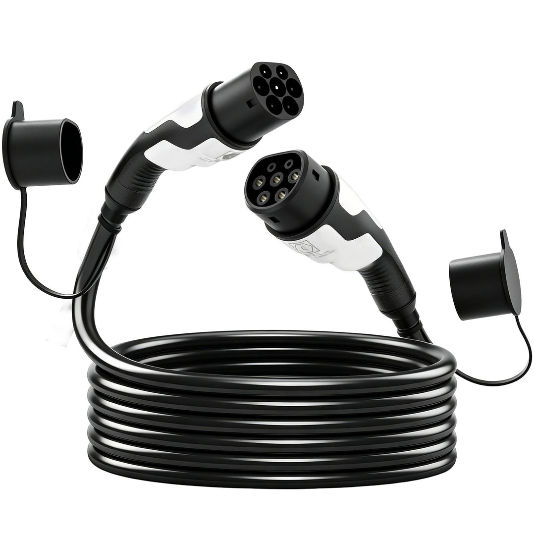 Type 2 EV Charging Cable, 22kW, 32A, Mode 3, 3-Phase, 10m Type 2 to Ty