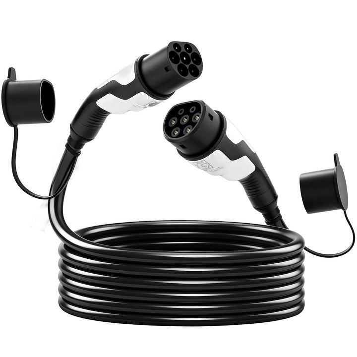 Type 2 EV Charging Cable, 22kW, 32A, Mode 3, 3-Phase, 10m Type 2 to Ty
