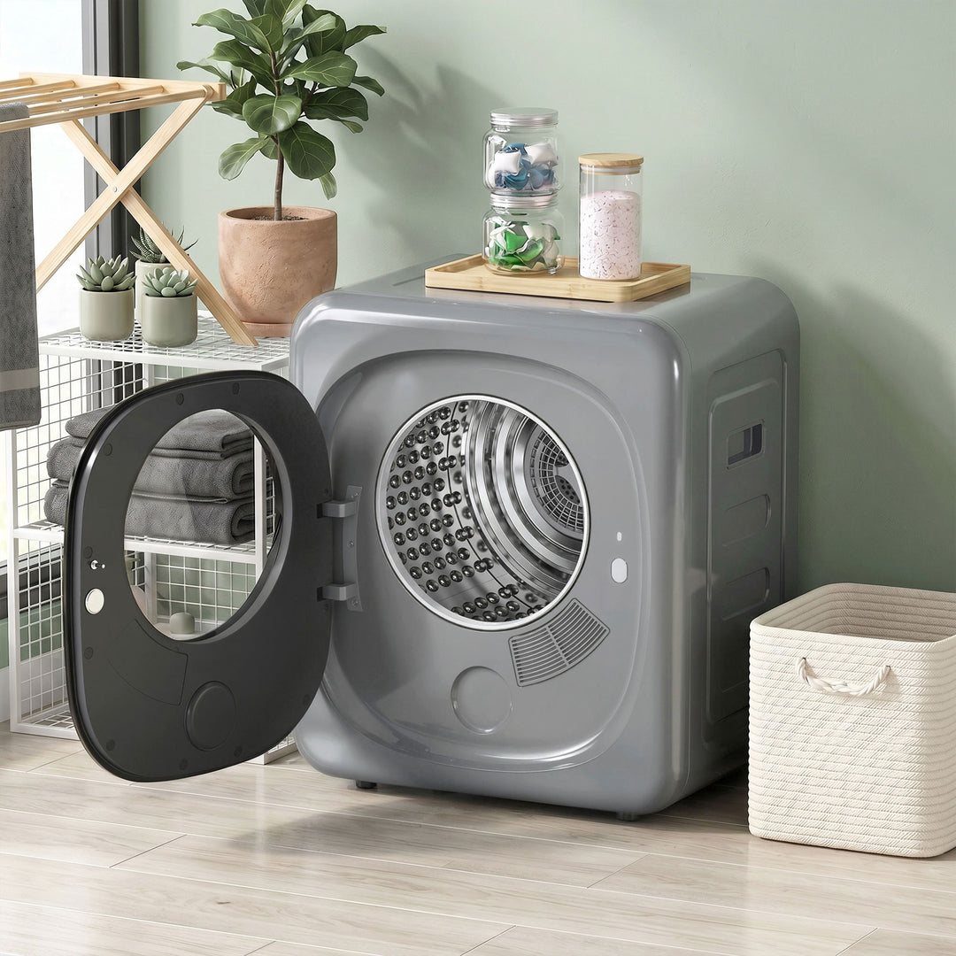 4kg Vented Tumble Dryer with 5 Drying Mode, 800W Compact Freestanding 
