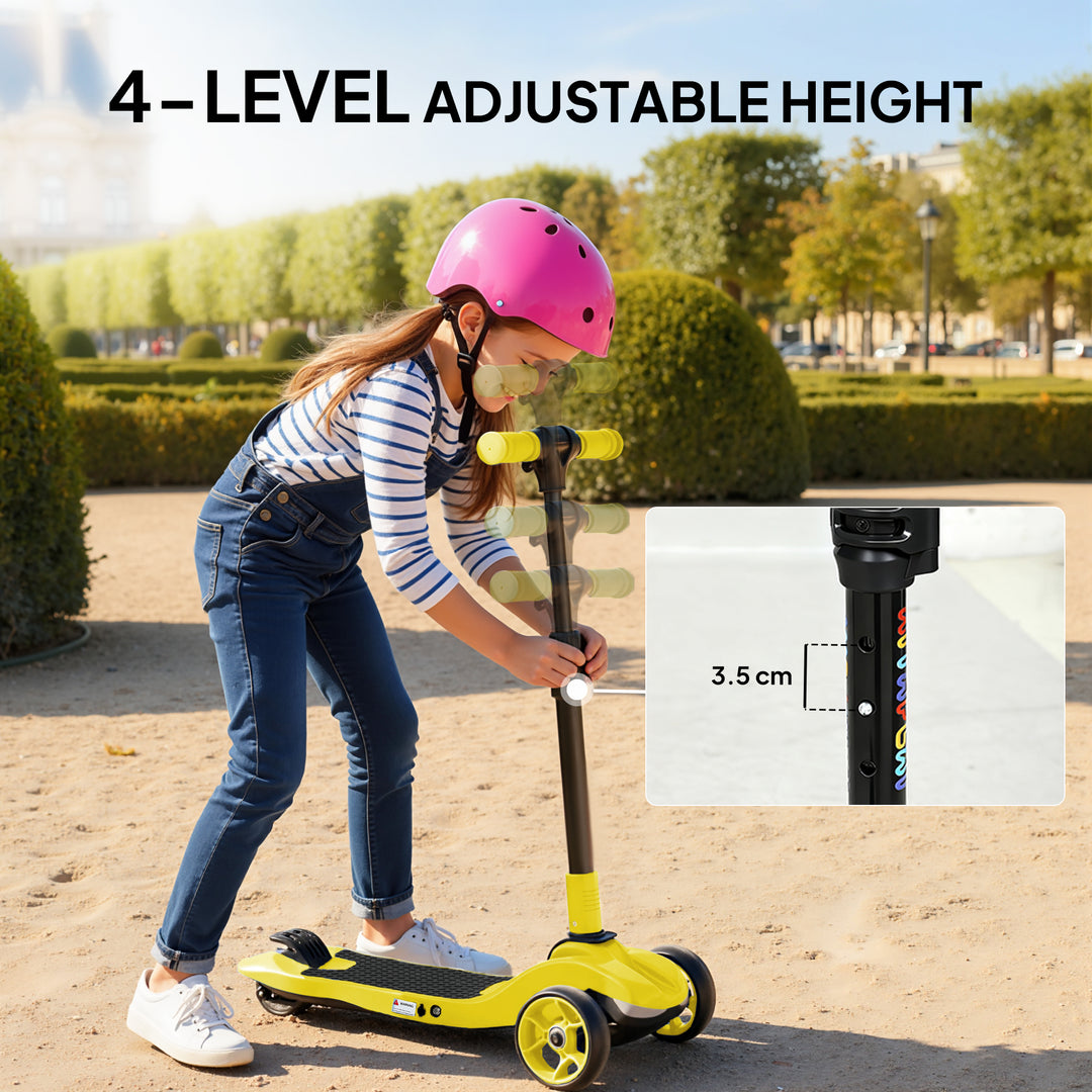 Three-Wheel Foldable Electric Scooter for Kids Aged 6-10 Years