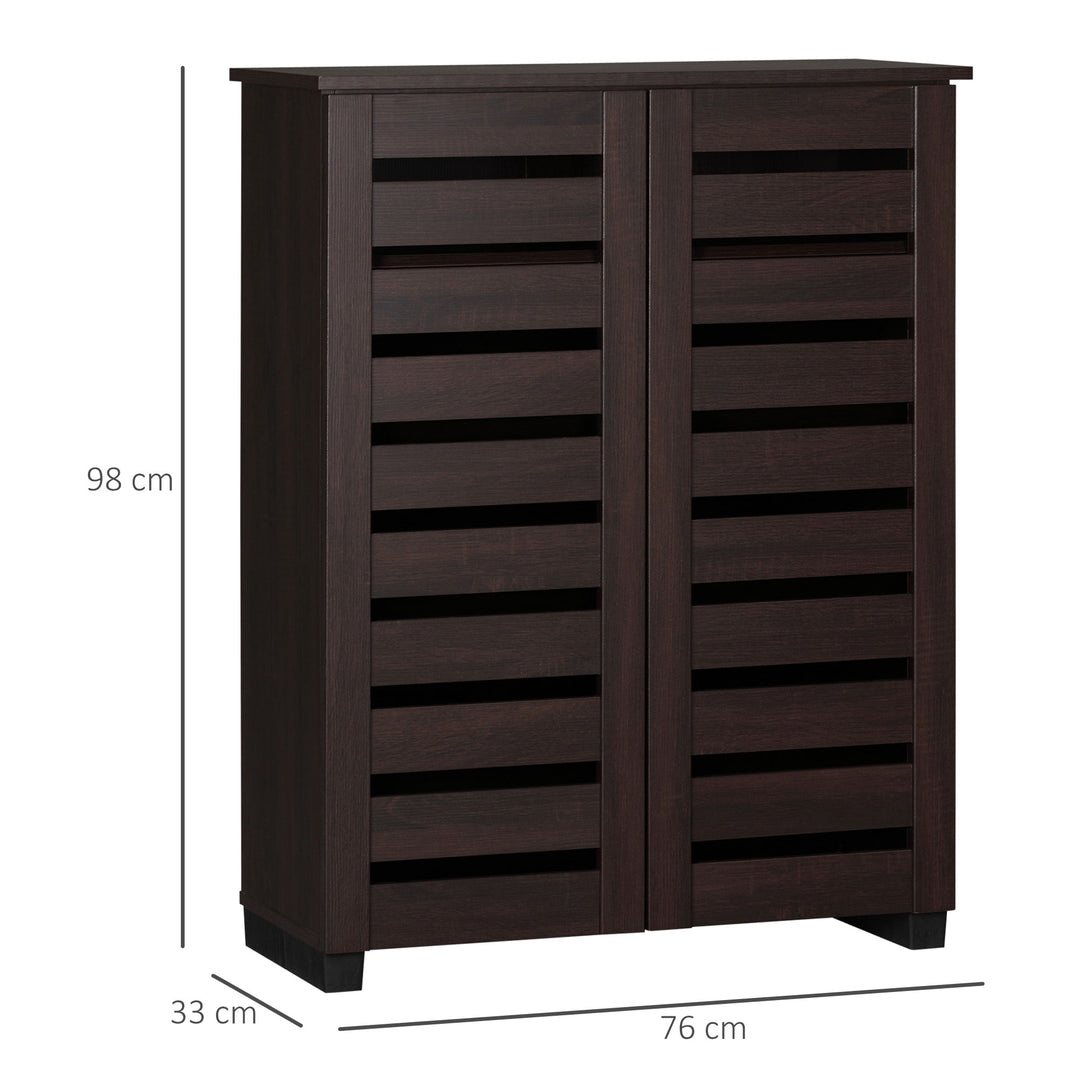 15 Shoe Storage Cabinet - Wood-Effect