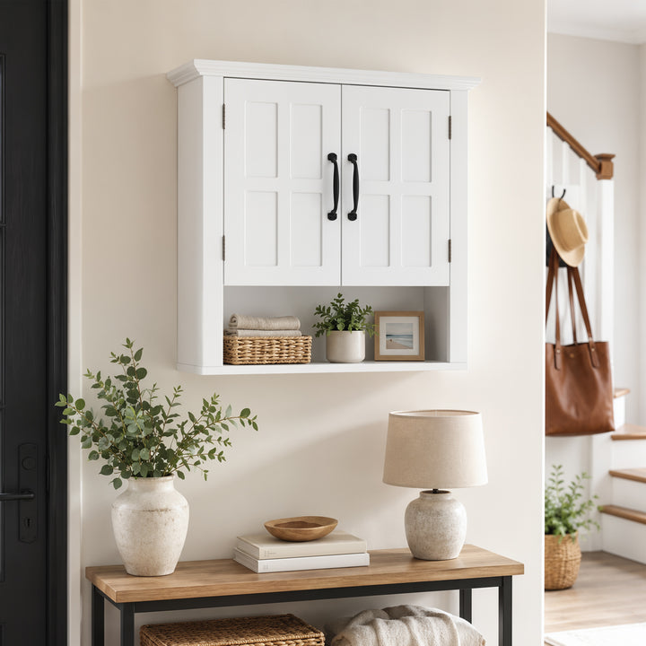 Bathroom Wall Cabinet, Medicine Cabinet, Kitchen Cupboard with 2 Doors