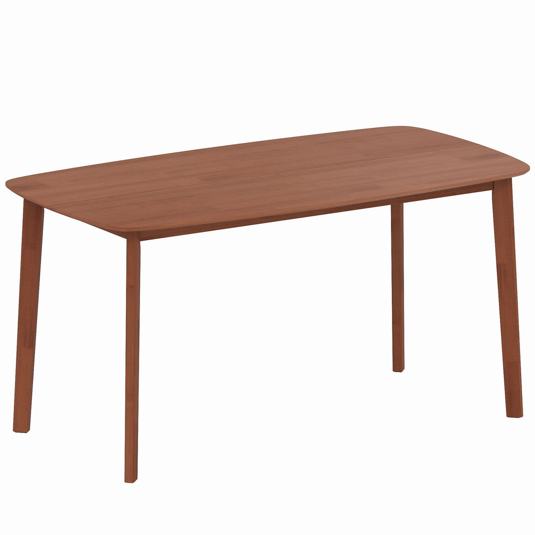 Pine Wood Rectangular Dining Table - Light Brown