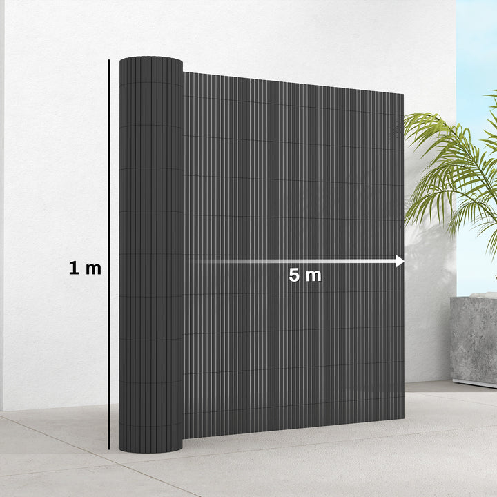 2Pcs Plastic Privacy Screening Fence, 1m x 5 m Waterproof Windbreak Fe
