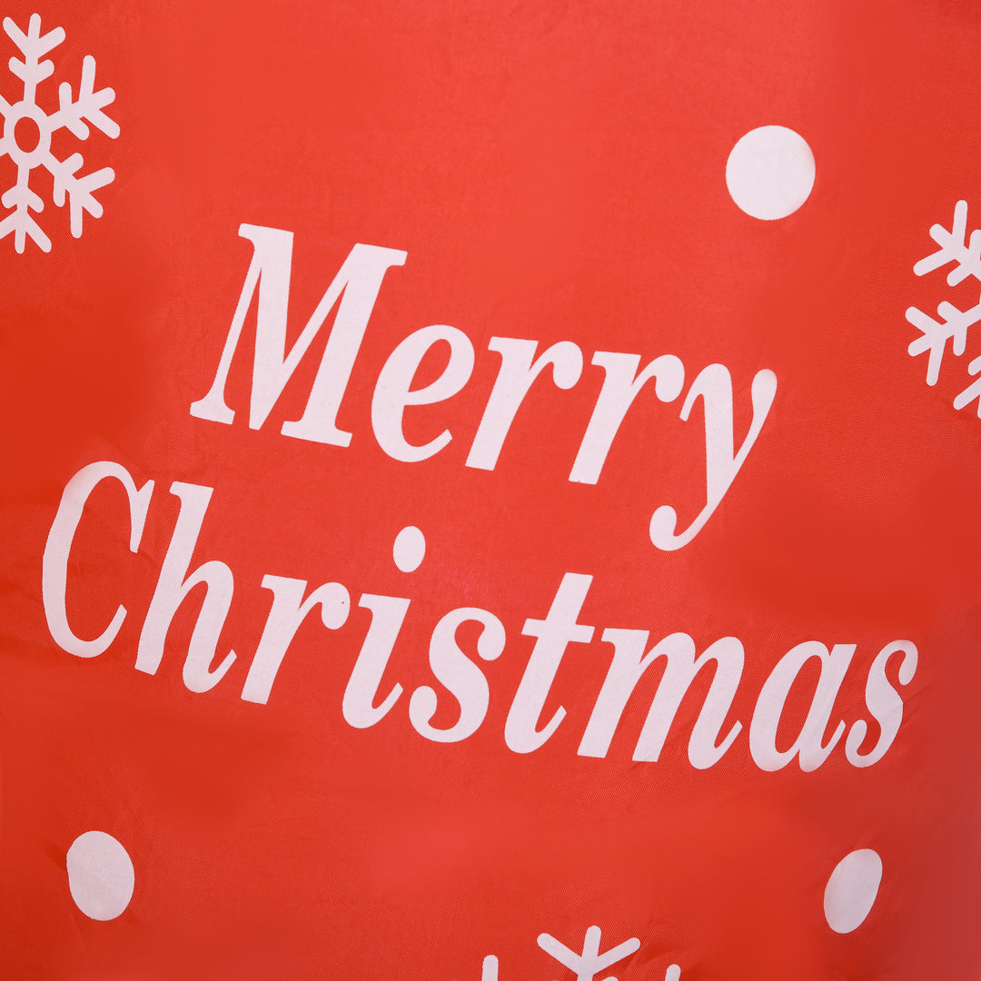 7.5ft Christmas Inflatable Gingerbread Man with Candy Cane and LED Lights, Blow-Up Outdoor LED Garden Display for Lawn, Party