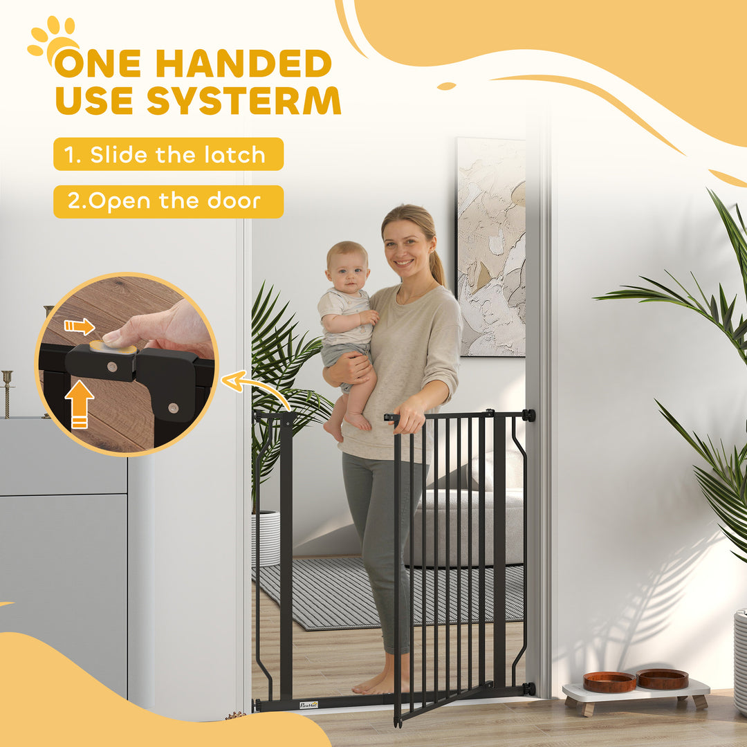 Extra Wide Dog Gate, with Door Pressure, for Doorways, Hallways, Stair