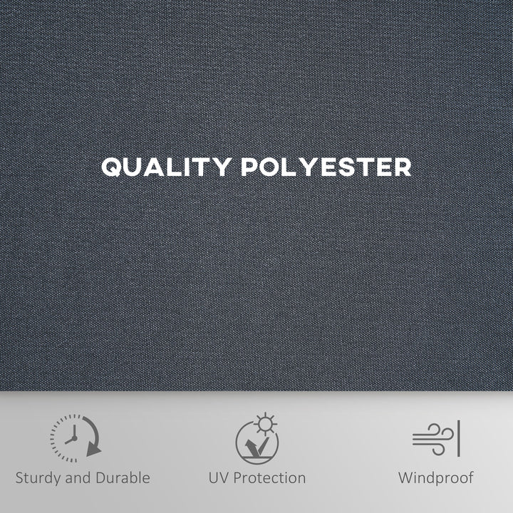 MCL Replacement Gazebo Curtains 4-Panel Sidewalls with Zipper for 3 x 3 (M) Yard Gazebos Canopy Tent, Dark Grey