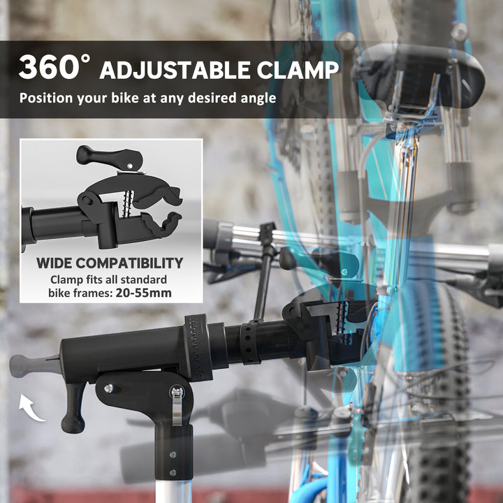 Bike Repair Stand, Max Load 40kg, Foldable, Height Adjustable, for Road Bike, Mountain Bike, E-bike