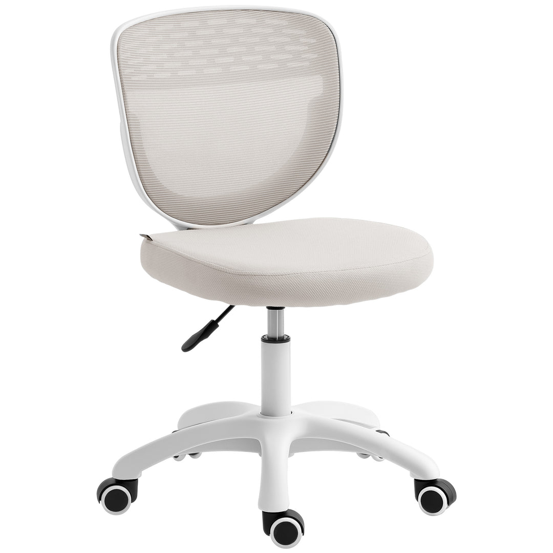 Office Chair, Armless Computer Desk Chair with Breathable Mesh, Adjust