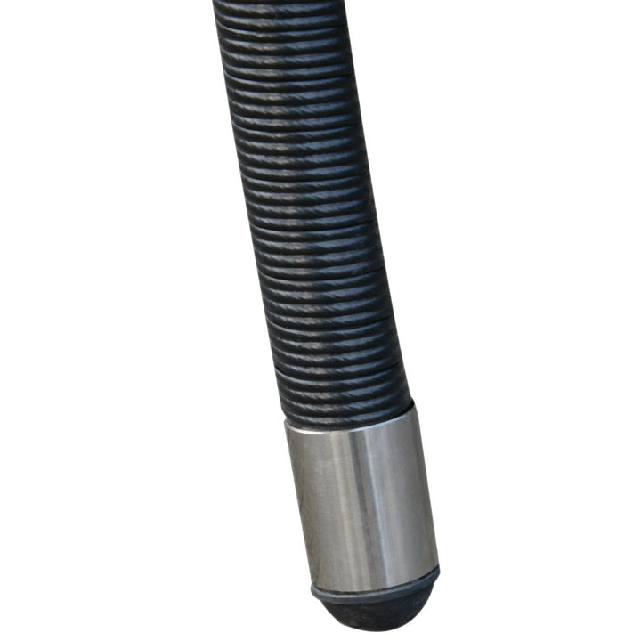 MCL 6 Seater Rattan Dining Set with Cushions, Rattan Garden Furniture Set with 6 Armchairs, Rectangular Glass Top Table, Outdoor Dining Table and Chairs, Black