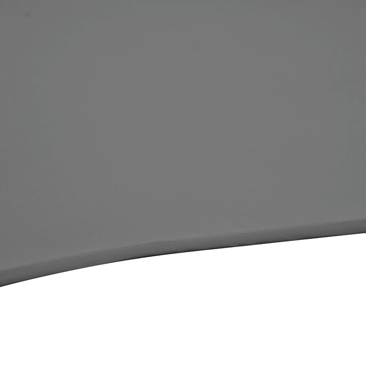 2.5M Garden Cantilever Parasol, Offset Roma Patio Umbrella Hanging Sun Shade Canopy Shelter with 360° Rotation and Cross Base, Dark Grey