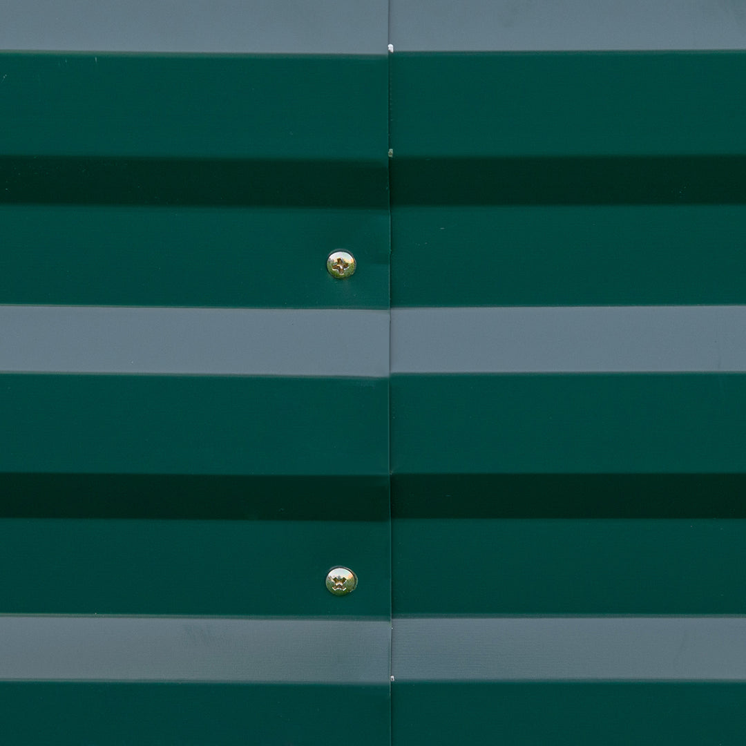 MCL Metal Raised Garden Bed Planter Box Outdoor Planters for Growing Flowers, Herbs, Green, 241x90.5x30cm