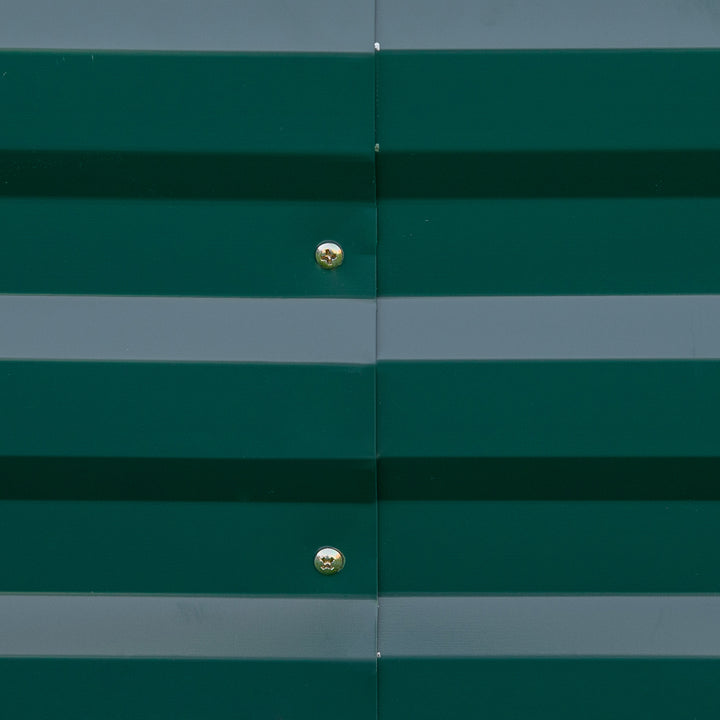 MCL Metal Raised Garden Bed Planter Box Outdoor Planters for Growing Flowers, Herbs, Green, 241x90.5x30cm