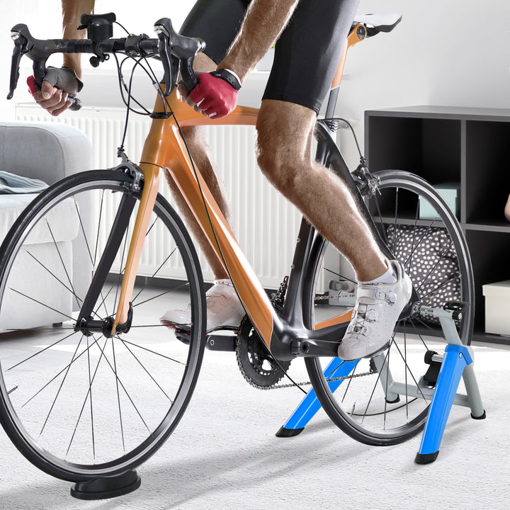 Indoor Bike Trainer, Foldable Turbo Trainer Bike Stand with 8 Level Magnetic Resistance, for 650C, 700C or 26"-29" Wheels