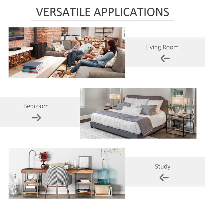 MCL 3-tier 9 Cubes Storage Unit Particle Board Cupboard Bookcase Organiser Home Office Shelves, White