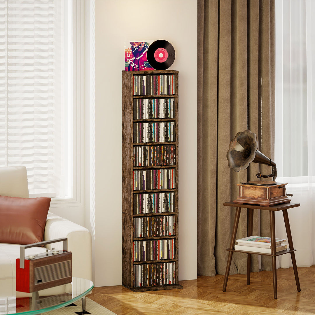 MCL 260 Narrow CD Storage Unit - Rustic Brown