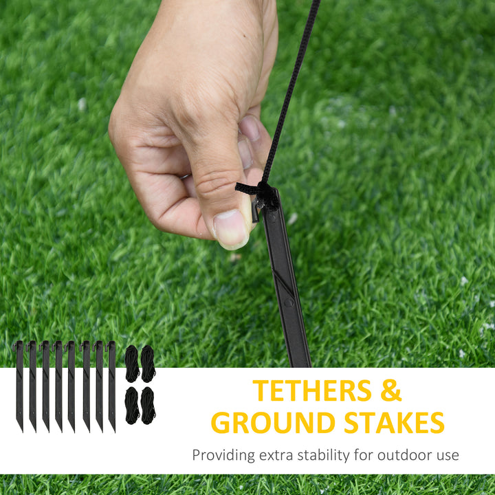 MCL 6.5ft Christmas Inflatable Santa Claus on Sleigh Deer, LED Lighted for Home Indoor Outdoor Garden Lawn Decoration Party Prop