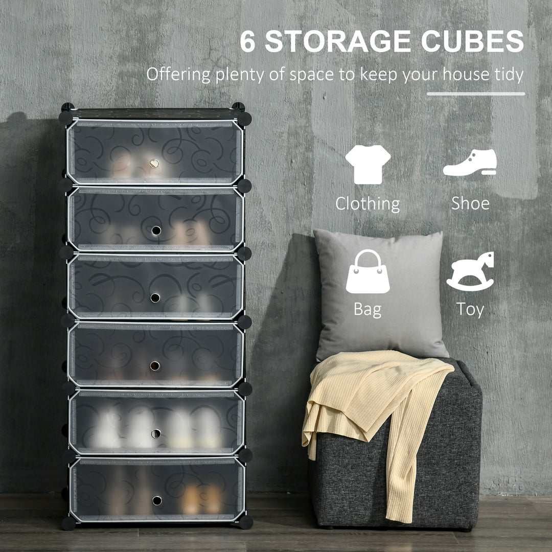 MCL Six Cube Modular Storage Storage Unit - Black