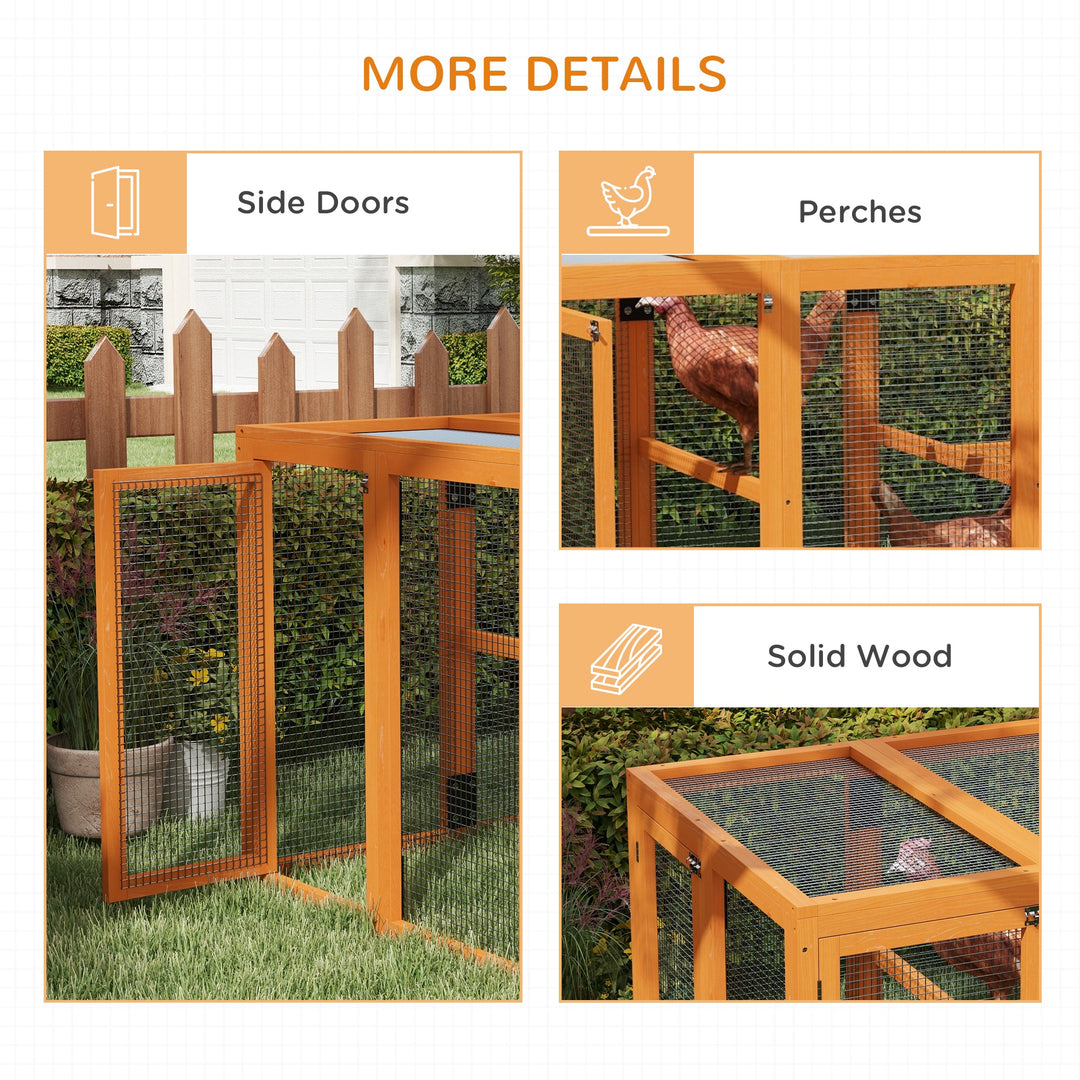 Wooden Chicken Coop with Combinable Design, for 1-3 Chickens