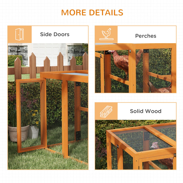 Wooden Chicken Coop with Combinable Design, for 1-3 Chickens