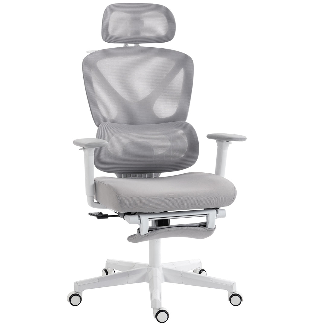 Ergonomic and Adjustable Office Chair - Grey