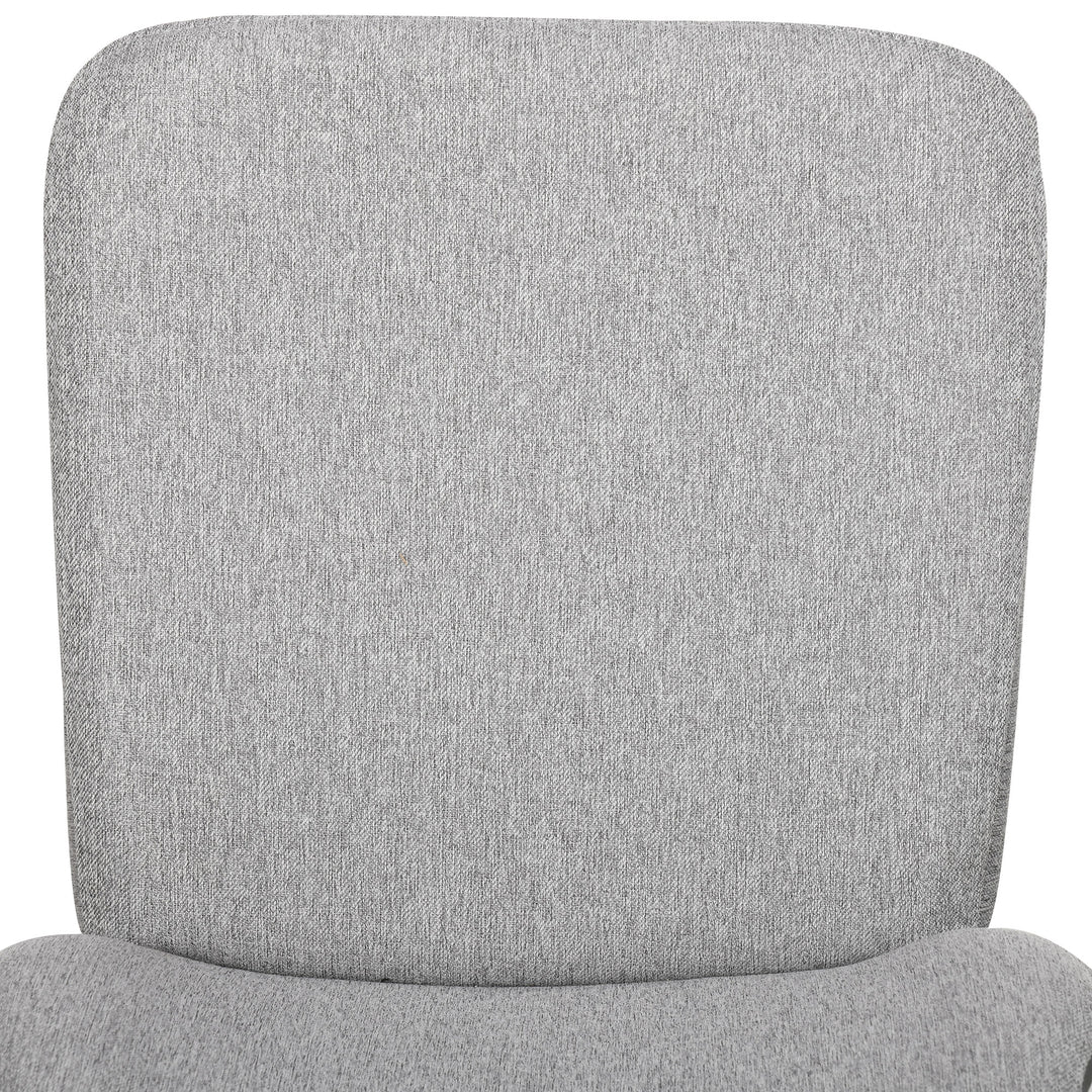 Bar Stools Set of 4, Linen-Touch Upholstered Bar Chairs, Kitchen Stools with Backs and Steel Legs for Dining Room, Light Grey