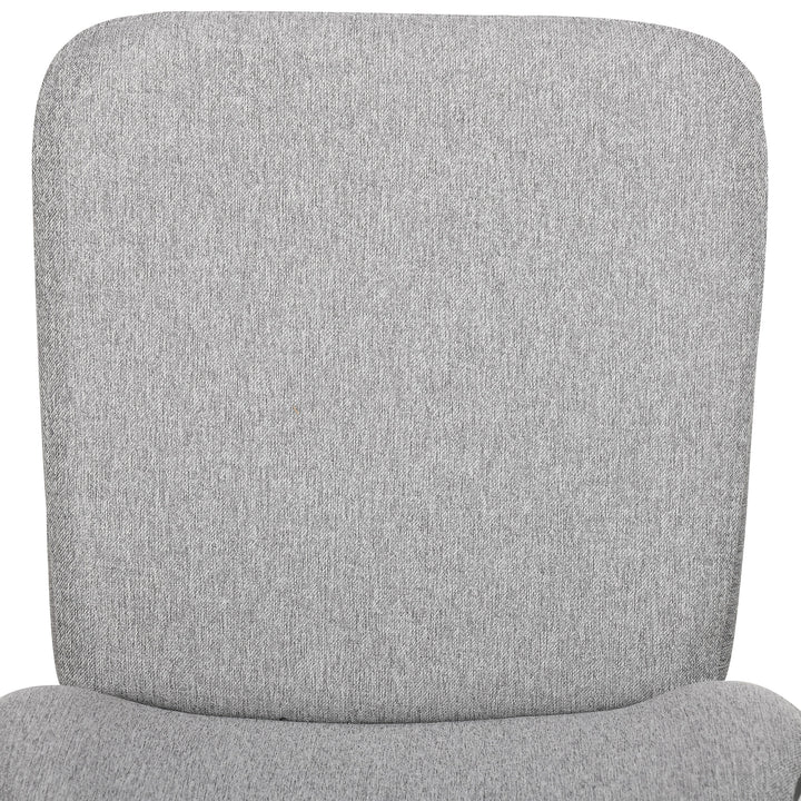 Bar Stools Set of 4, Linen-Touch Upholstered Bar Chairs, Kitchen Stools with Backs and Steel Legs for Dining Room, Light Grey