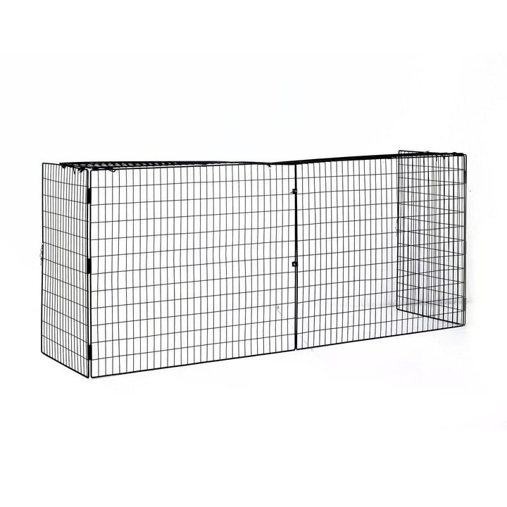 HOMCOM Extendable Safety Fireguard Extendable Fireguard Screen-Black