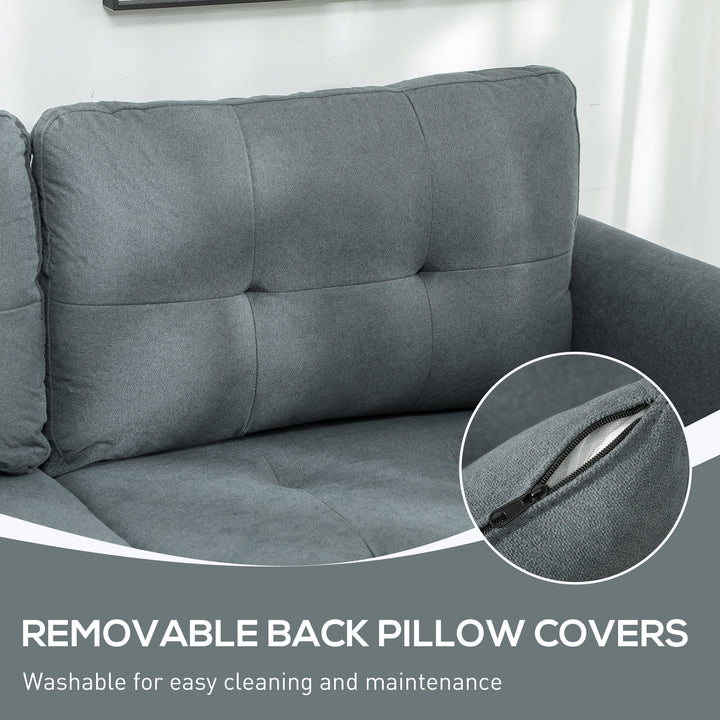 L' Shape Modular Sofa, with Storage - Dark Grey