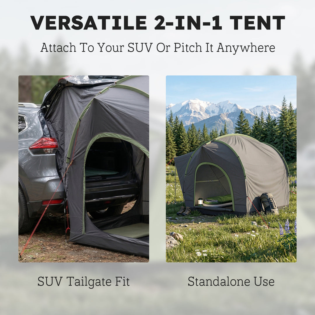 Car Tent with 2.35m Stand-Up Height, 3000mm Waterproof Tailgate Tent w