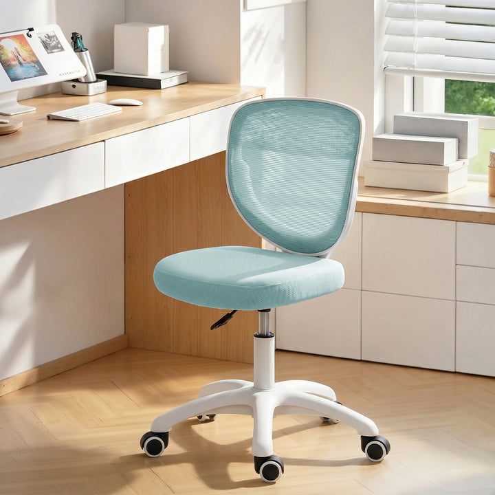 Office Chair, Armless Computer Desk Chair with Breathable Mesh, Adjust
