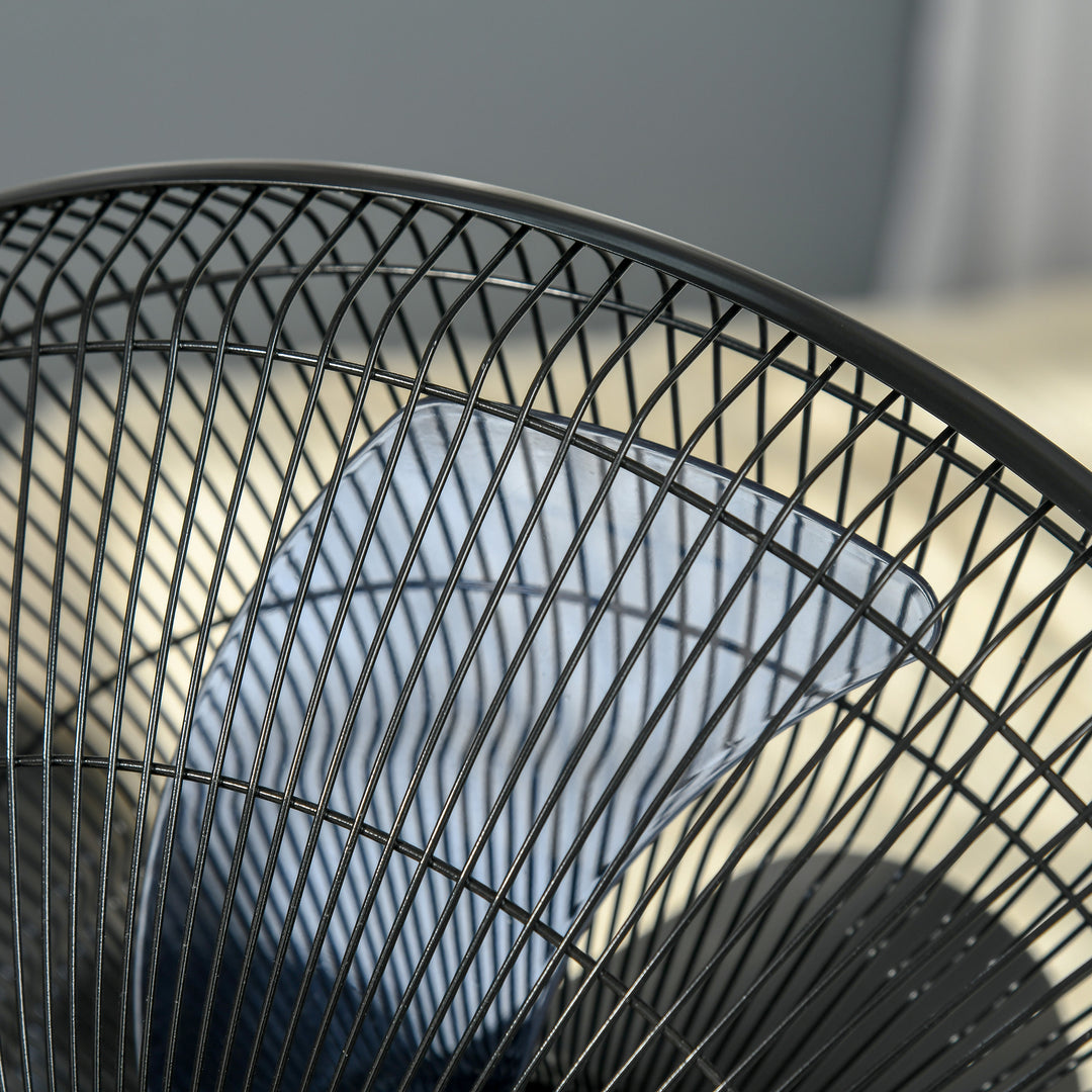 18" Pedestal Fan with Water Mist Spray, Humidifying Misting Fan, Standing Fan with 3 Speeds, 2.8L Water Tank, Timer and Remote, Black