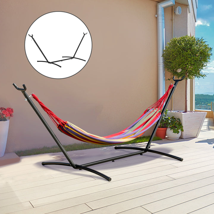 2.86m Universal Hammock Stand Metal Frame Garden Camping Picnic Outdoor Patio Replacement – Stand Only