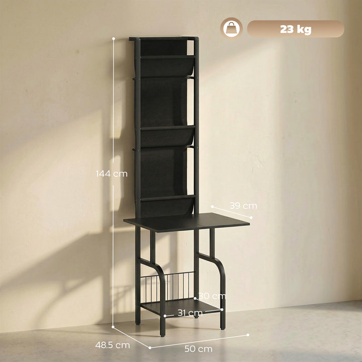 Vinyl Record Player Stand Record Storage with Player Stand Oxford Fabr