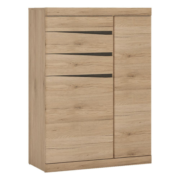 Kensington 2 Door 3 Drawer Cabinet in Oak